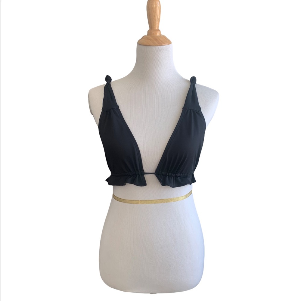 Fashion Nova | Black Ruffle Bikini Top